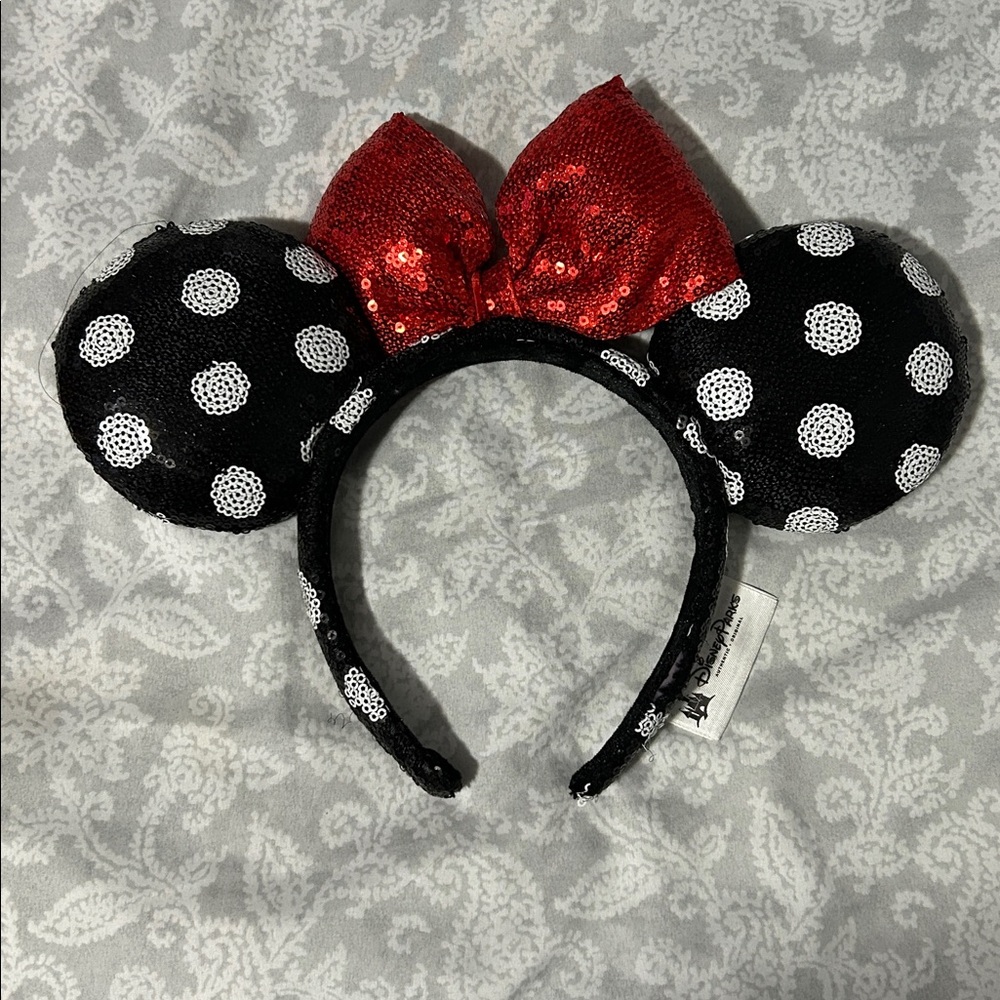 authentic Disney parks sequin  Minnie mouse ears